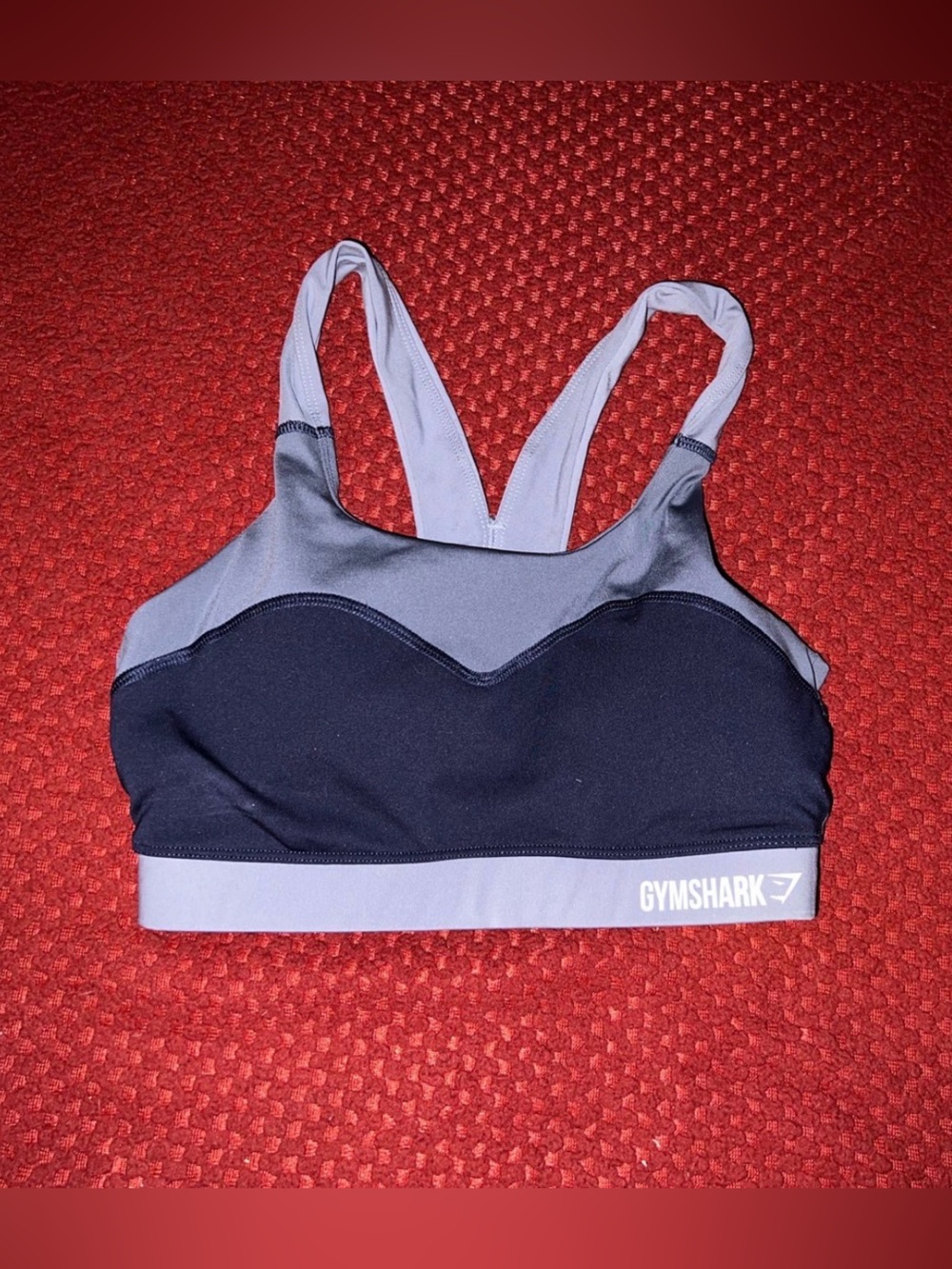 Gymshark Three Tone Purple Sports Bra